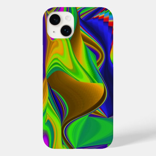 Summerrainbow , Abstrakt 3D Rainbowart Case-Mate iPhone 14 Plus Hülle (Rückseite)