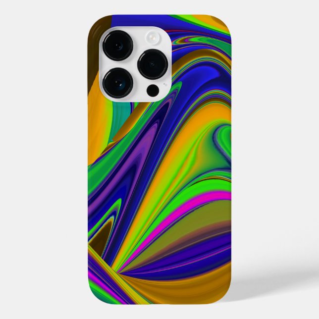 Summerrainbow , Abstrakt 3D Rainbowart Case-Mate iPhone 14 Pro Hülle (Rückseite)