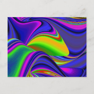 Summerrainbow , Abstrakt 3D Rainbowart Feiertagspostkarte