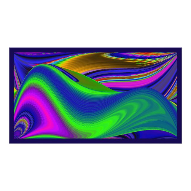 Summerrainbow , Abstrakt 3D Rainbowart Fotodruck (Vorne)