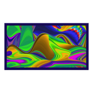 Summerrainbow , Abstrakt 3D Rainbowart Fotodruck