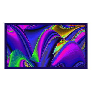 Summerrainbow , Abstrakt 3D Rainbowart Fotodruck