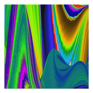 Summerrainbow , Abstrakt 3D Rainbowart Fotodruck
