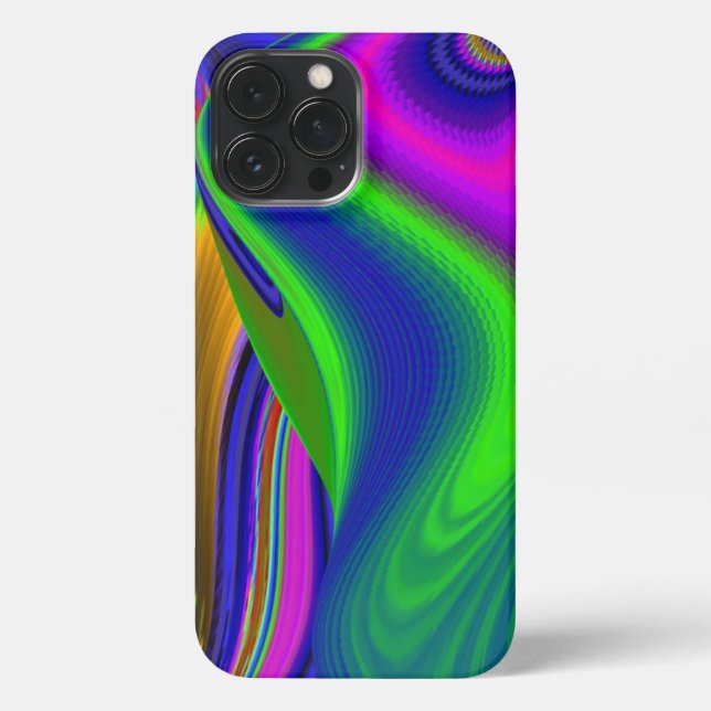 Summerrainbow , Abstrakt 3D Rainbowart iPhone 13 Pro Max Hülle (Rückseite)