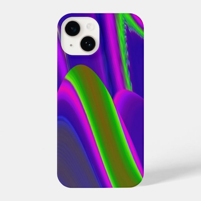 Summerrainbow , Abstrakt 3D Rainbowart iPhone 14 Hülle (Rückseite)