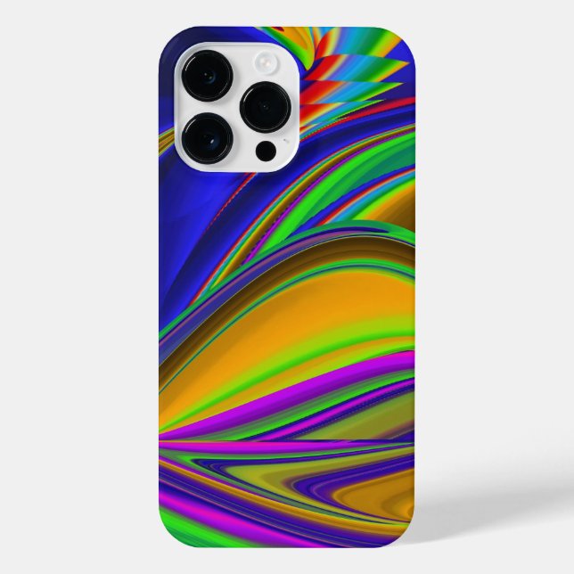 Summerrainbow , Abstrakt 3D Rainbowart iPhone 14 Pro Max Hülle (Rückseite)