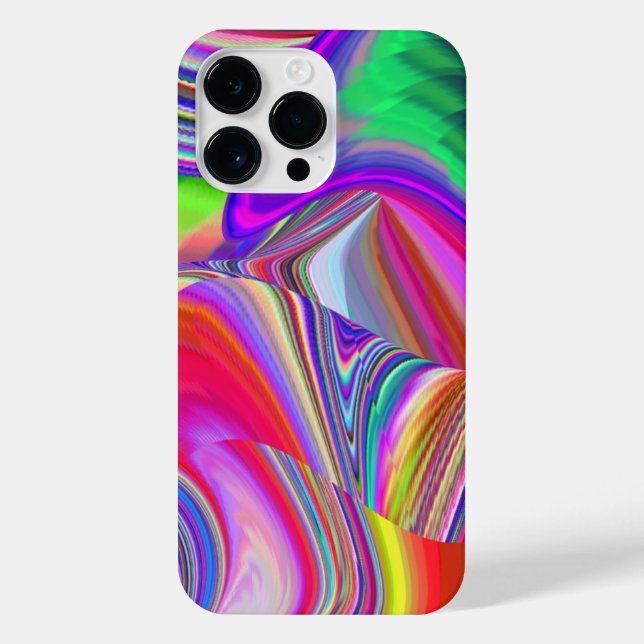 Summerrainbow , Abstrakt 3D Rainbowart iPhone 14 Pro Max Hülle (Rückseite)