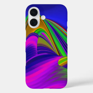 Summerrainbow , Abstrakt 3D Rainbowart iPhone 16 Hülle