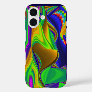 Summerrainbow , Abstrakt 3D Rainbowart iPhone 16 Hülle