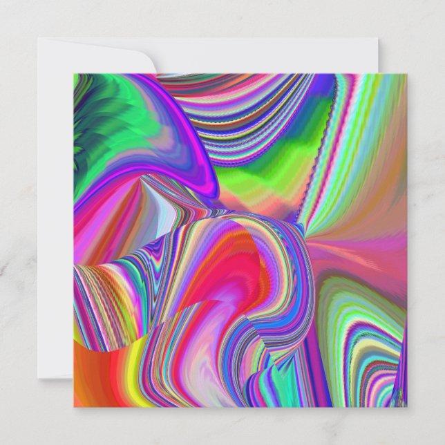 Summerrainbow , Abstrakt 3D Rainbowart Karte (Vorderseite)