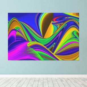 Summerrainbow , Abstrakt 3D Rainbowart Leinwanddruck