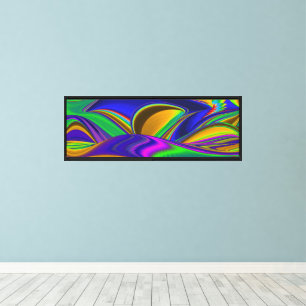 Summerrainbow , Abstrakt 3D Rainbowart Leinwanddruck