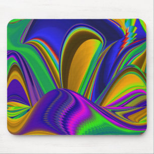 Summerrainbow , Abstrakt 3D Rainbowart Mousepad