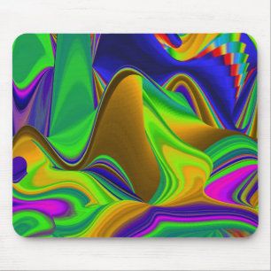 Summerrainbow , Abstrakt 3D Rainbowart Mousepad