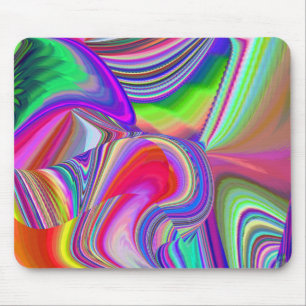 Summerrainbow , Abstrakt 3D Rainbowart Mousepad