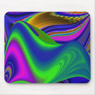 Summerrainbow , Abstrakt 3D Rainbowart Mousepad
