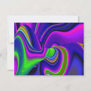 Summerrainbow , Abstrakt 3D Rainbowart Postkarte