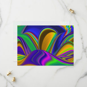 Summerrainbow , Abstrakt 3D Rainbowart Save The Date