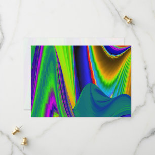 Summerrainbow , Abstrakt 3D Rainbowart Save The Date