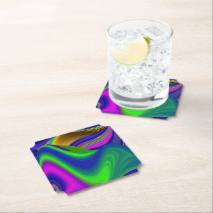 Summerrainbow , Abstrakt 3D Rainbowart Untersetzer