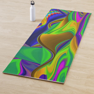 Summerrainbow , Abstrakt 3D Rainbowart Yogamatte