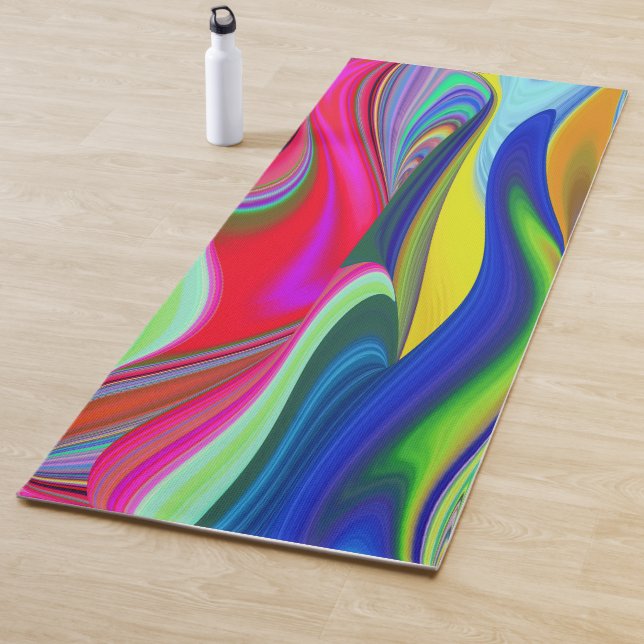 Summerrainbow , Abstrakt 3D Rainbowart Yogamatte (Beispiel)