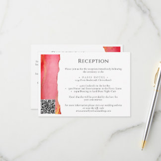 Summerrosa Hochzeitsausweis RSVP Karte