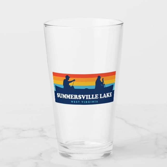 Summersville Lake West Virginia Canoe Glas (Vorderseite)