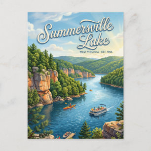 Summersville Lake West Virginia Postkarte
