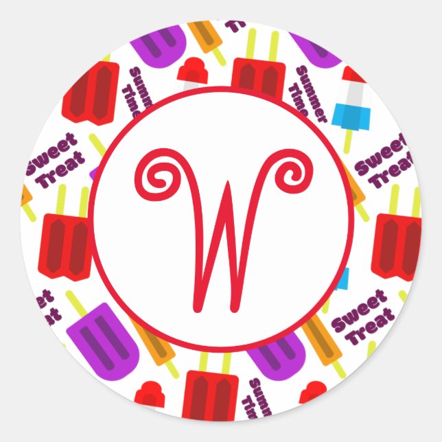 Summertime Frozen-Bar Runder Aufkleber (Vorderseite)