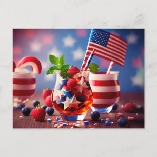 Summertime Patriotic Postkarte