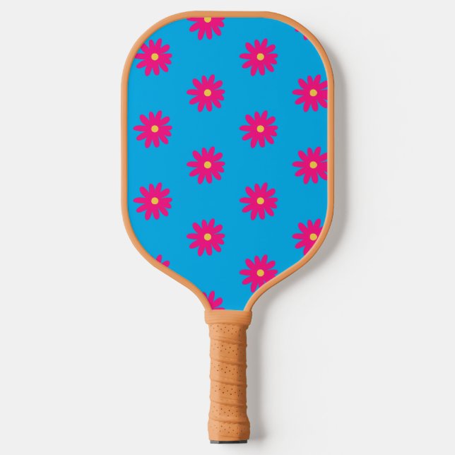 Summertime Pink Blume Pickleball Paddel Pickleball Schläger (Vorderseite)