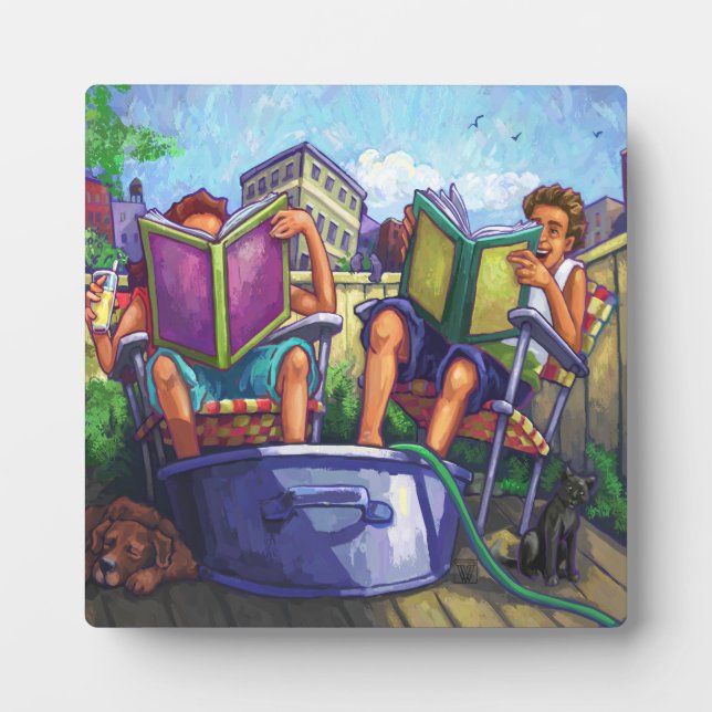 Summertime Reading Fotoplatte (Vorderseite)