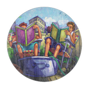 Summertime Reading Schneidebrett