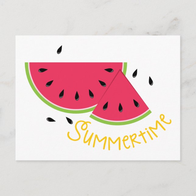 Summertime Watermelon Postkarte (Vorderseite)