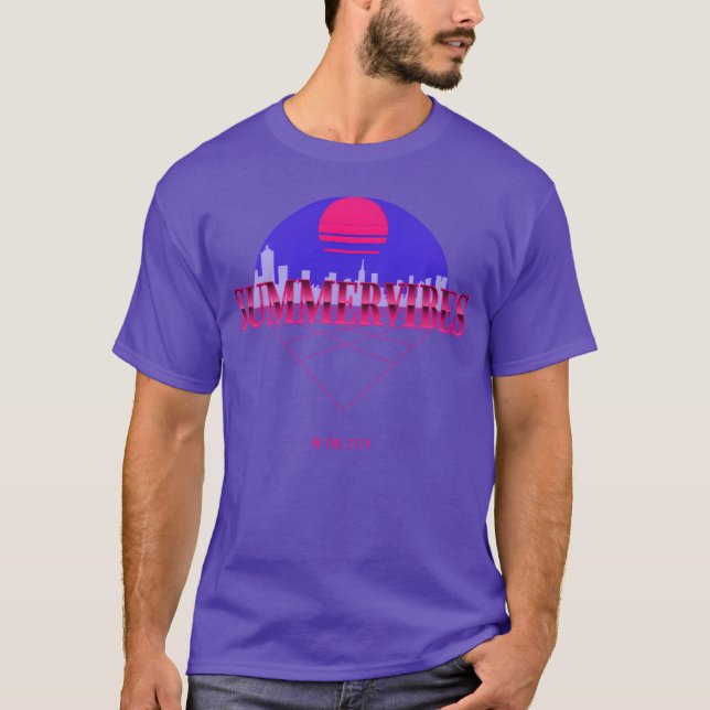 SUMMERVIBES INHE CITY RETRO DESIGN retro T-Shirt (Vorderseite)