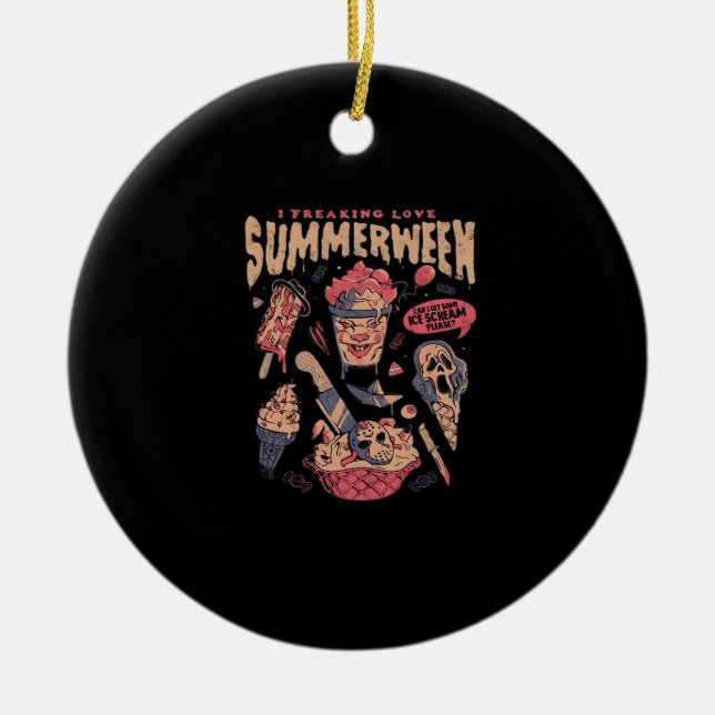Summerween Classic Meme Keramik Ornament (Vorne)