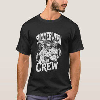Summerween Crew Funny Zombie Girls Cocktail T-Shirt