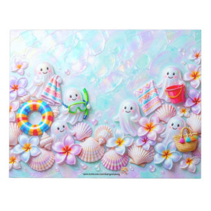 Summerween Geist Strand Notizblock