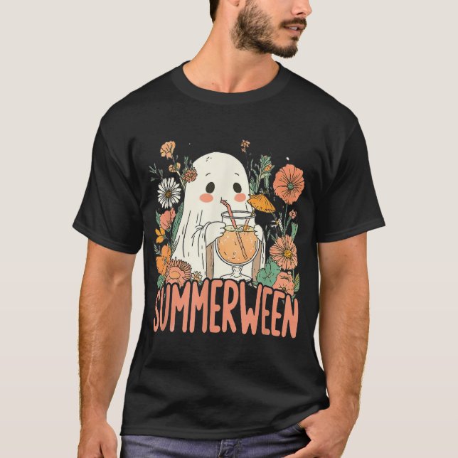 Summerween Ghost Summer Halloween T-Shirt (Vorderseite)