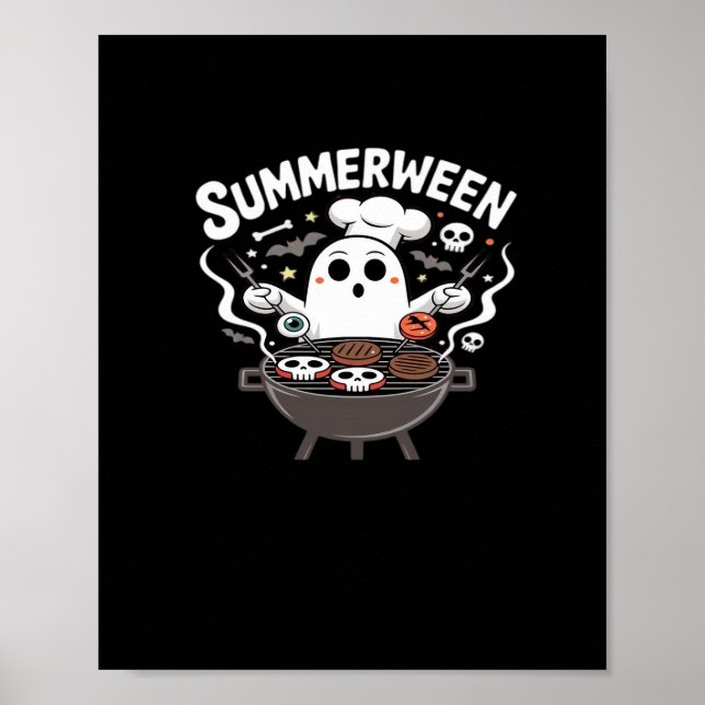 Summerween GRILLEN Funny Poster (Vorne)