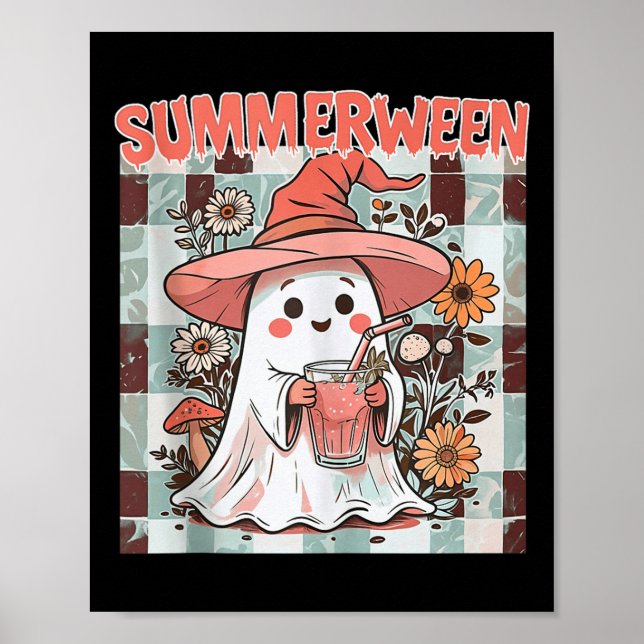 Summerween Halloween Fall Trending Design Ta Poster (Vorne)