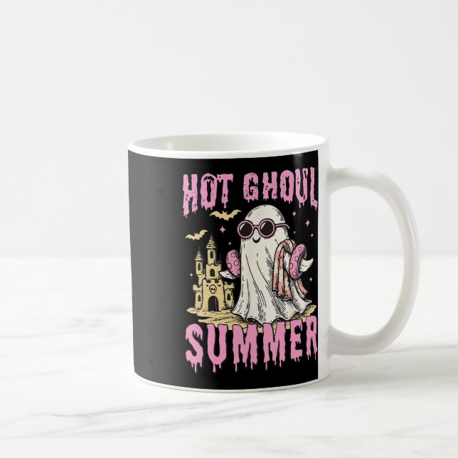 Summerween Hot Ghoul Summer Funny Niedlich Ghost P Kaffeetasse (Rechts)