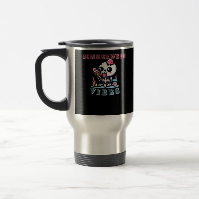Summerween IceCream Skeleton Classic Reisebecher (Links)