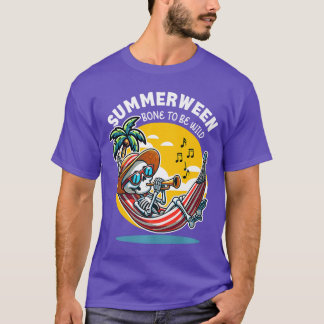 Summerween Knochen, um ein wilder Skelett Premium T-Shirt