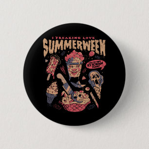 Summerween - Lustige Goth-Horrorfilme Halloween Ge Button