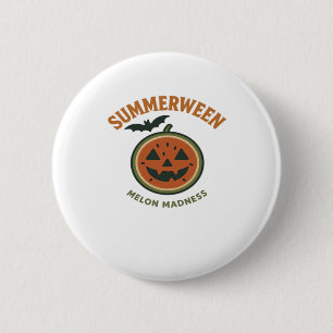 Summerween Madness - Spooky Watermelon Classic Button