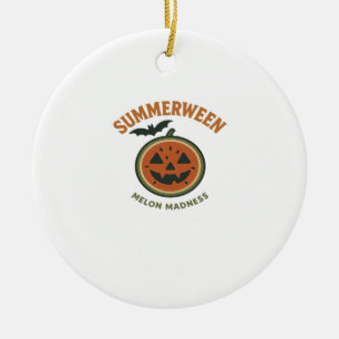 Summerween Madness - Spooky Watermelon Classic Keramik Ornament