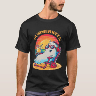 Summerween Niedlich Spooky Summer Ghost Halloween  T-Shirt