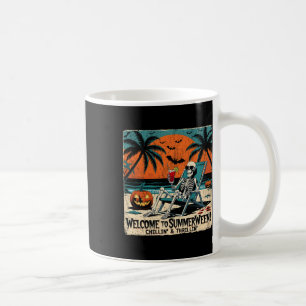 Summerween Skeleton Beach Halloween Tropical Art 1 Kaffeetasse